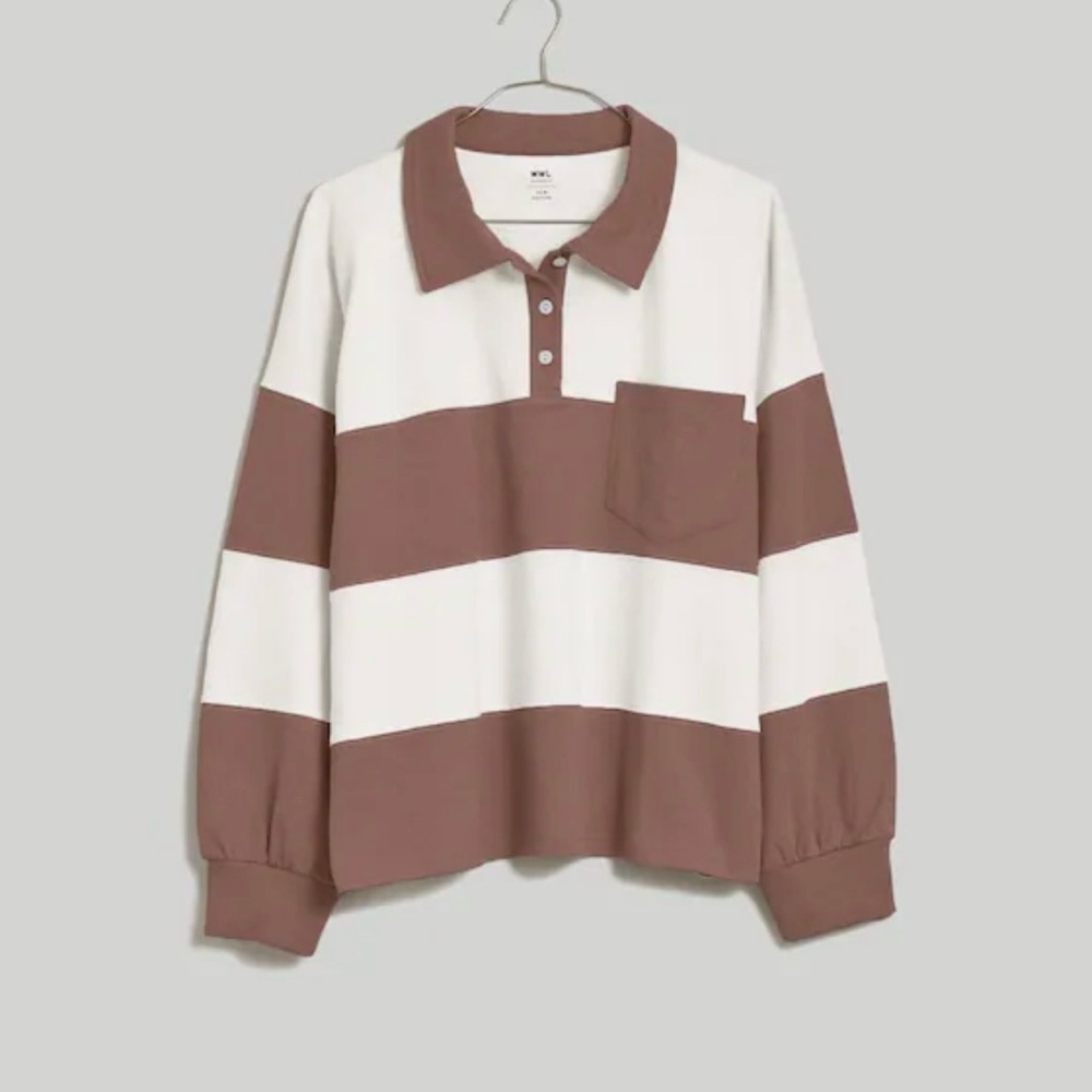 Madewell Striped Rugby Polo Shirt